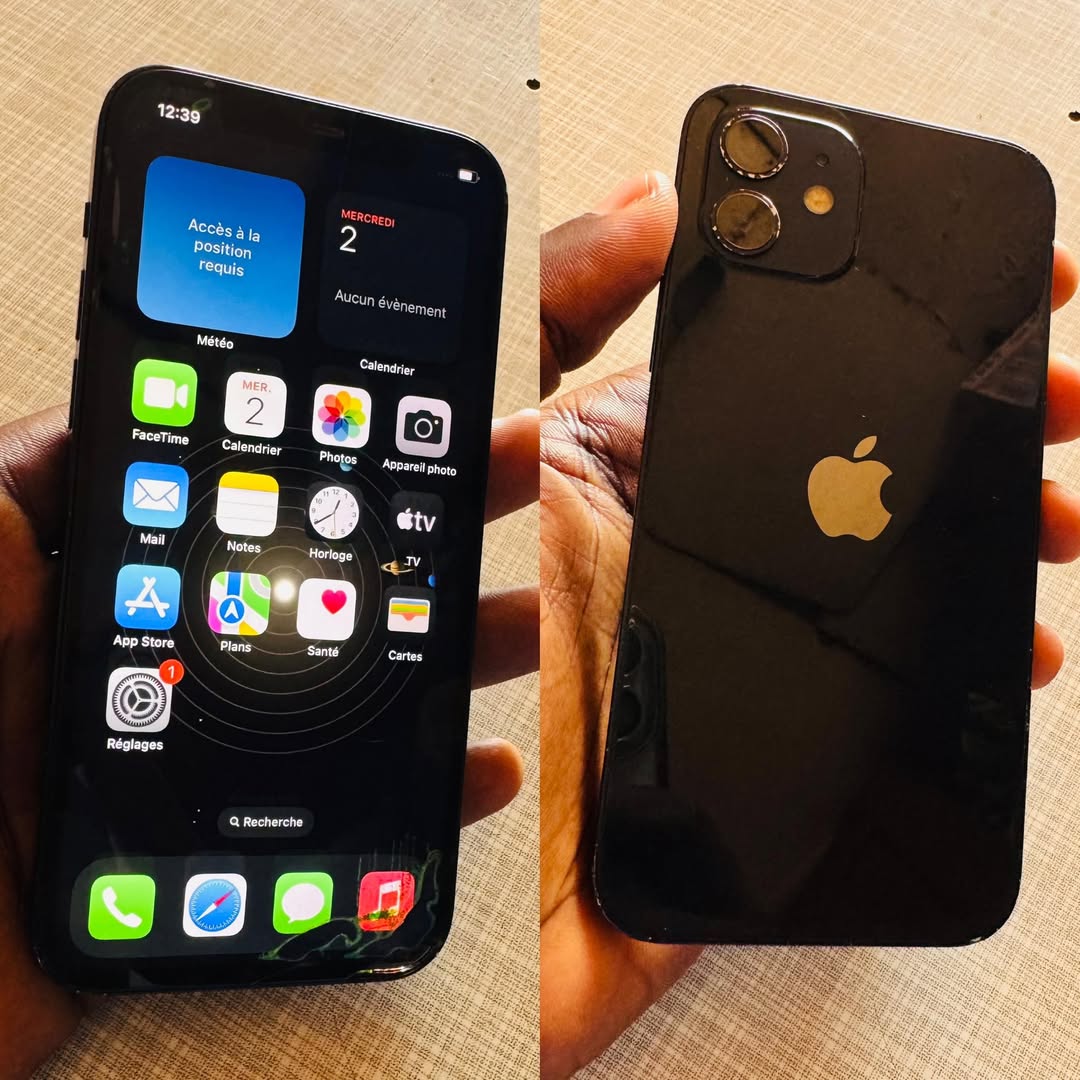 iPhone 12 64g🇺🇸🔋80% 65k ID off fissure coulé